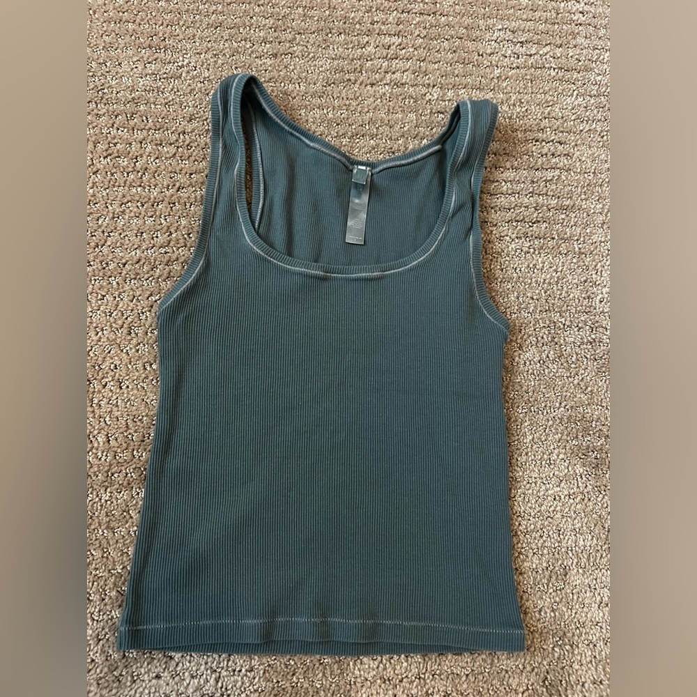 Skims Cotton Rib Tank Top